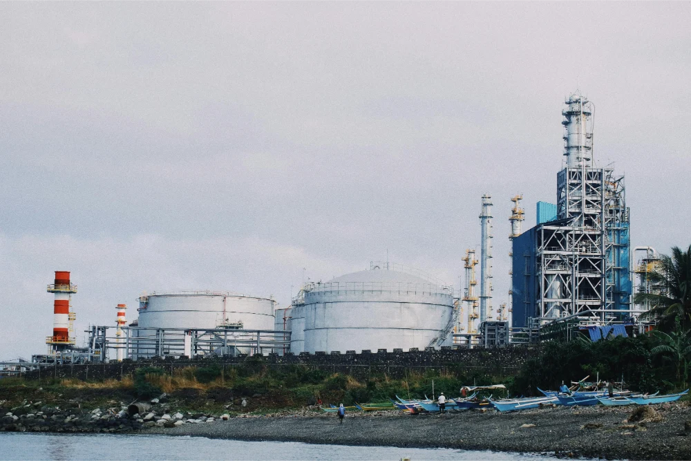 Industrial Waste From Refineries And Chemical Plants