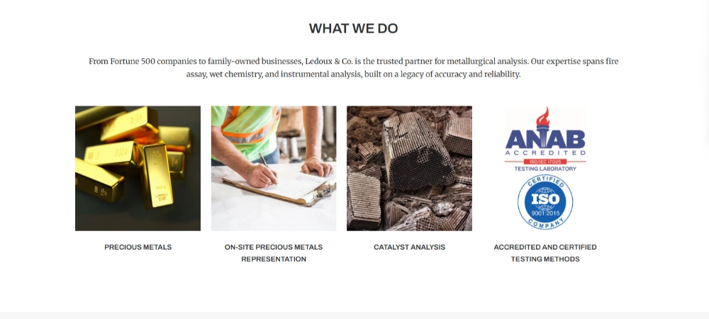 The Ledoux Standard of Quality Since 1880
